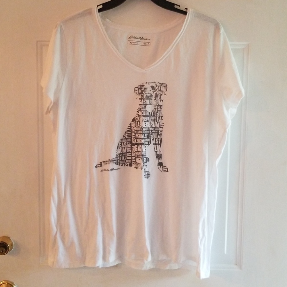 Graphic White Eddie Bauer Tee
